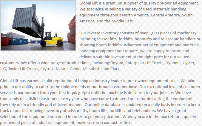 Global Lift Equipment Beaumont